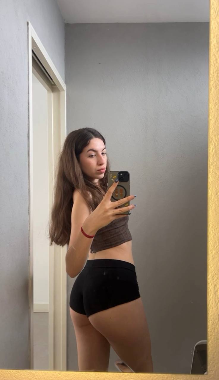 Amber in her underwear in Riga