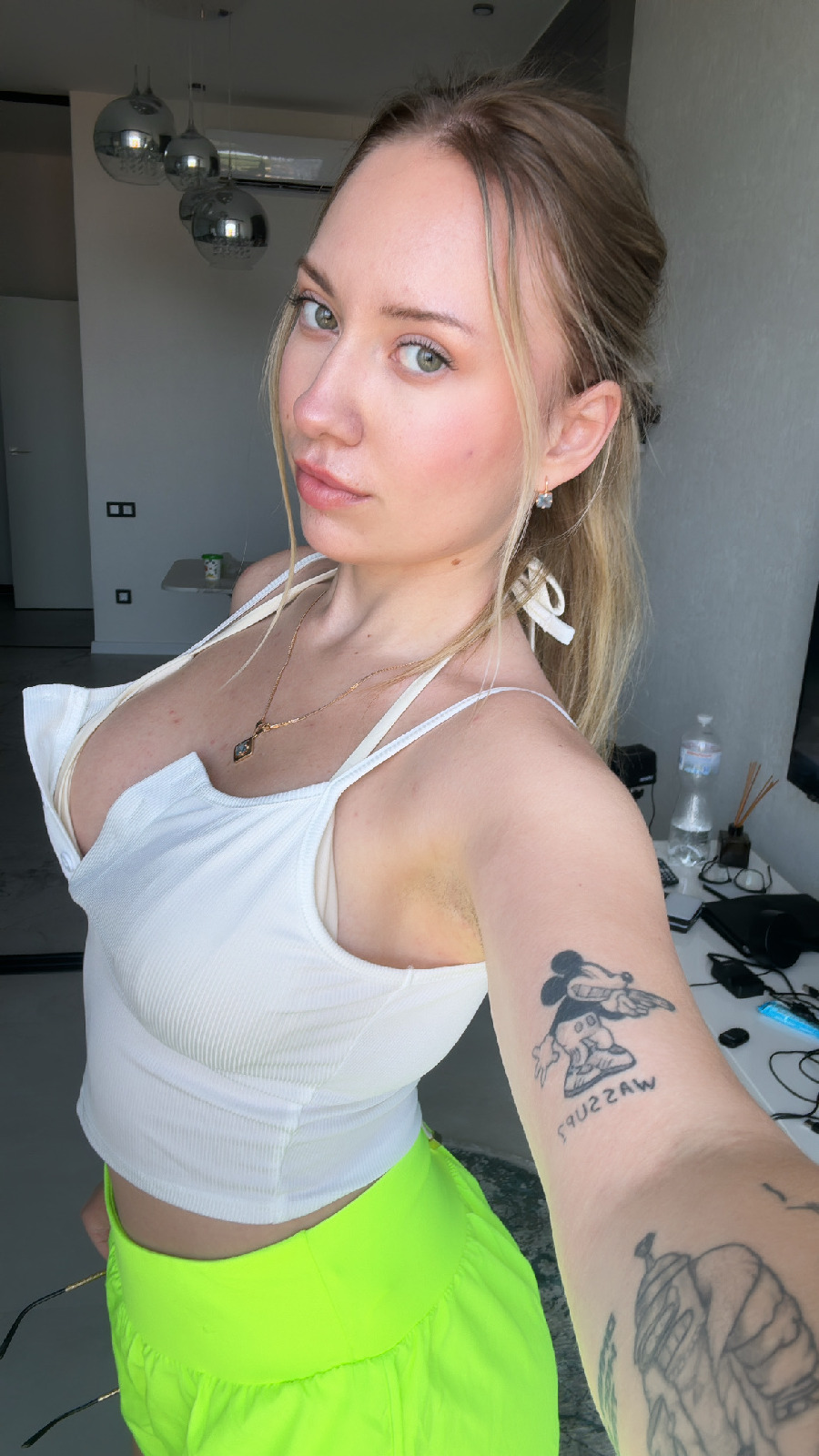 KateV in her underwear in Riga